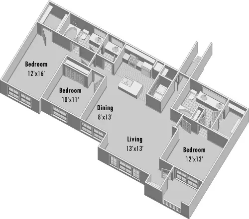 Villas of Spring Creek Floor plan 9
