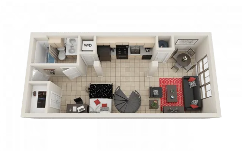 Villas on Guadalupe floorplan 1