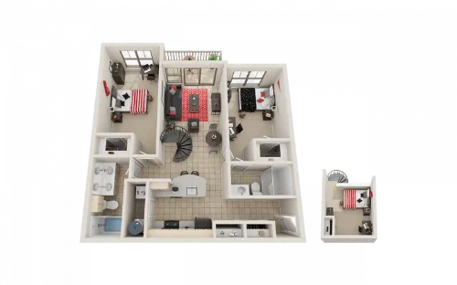 Villas on Guadalupe floorplan 10