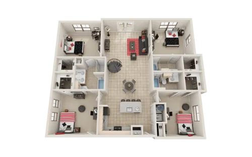 Villas on Guadalupe floorplan 12