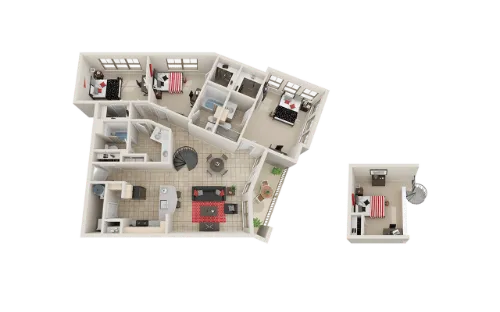 Villas on Guadalupe floorplan 13