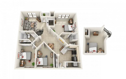Villas on Guadalupe floorplan 16