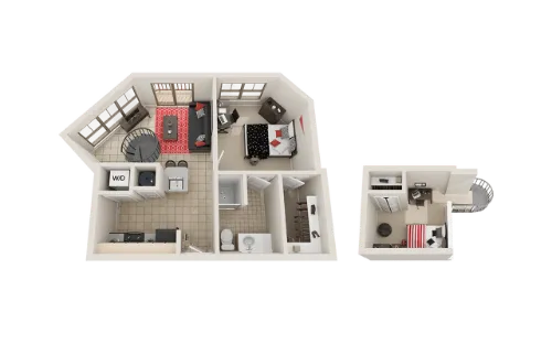 Villas on Guadalupe floorplan 3