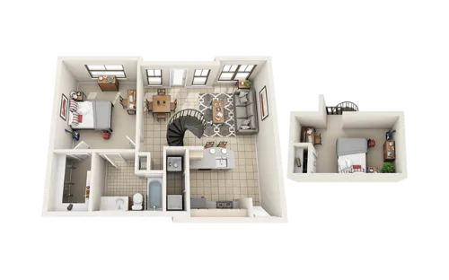 Villas on Guadalupe floorplan 4
