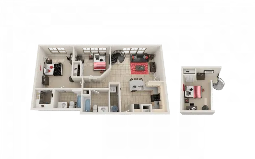 Villas on Guadalupe floorplan 7