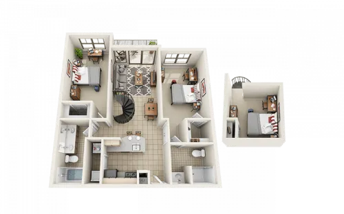 Villas on Guadalupe floorplan 9