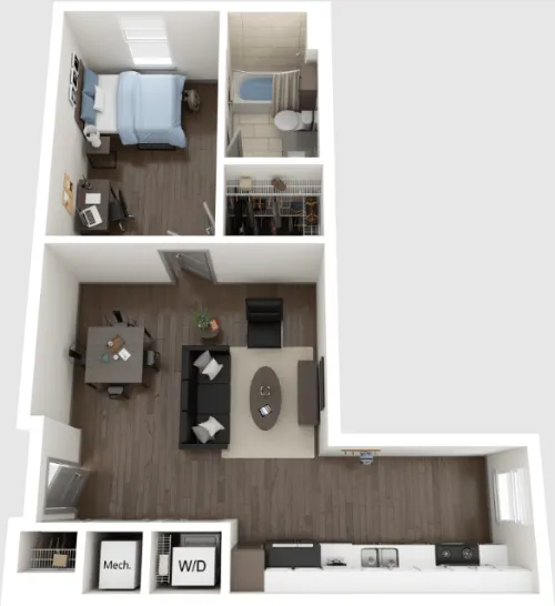 Villas on Nueces floorplan 2