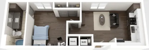 Villas on Nueces floorplan 3