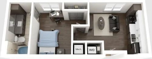 Villas on Nueces floorplan 4