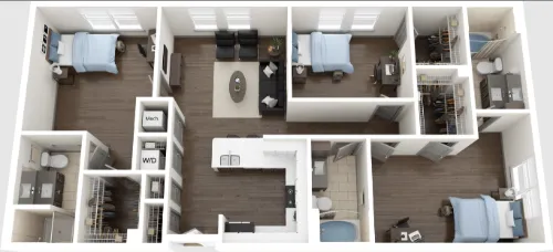 Villas on Nueces floorplan 6