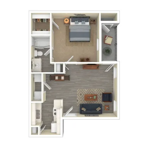 Windhaven Park Apartments Plano FloorPlan 1