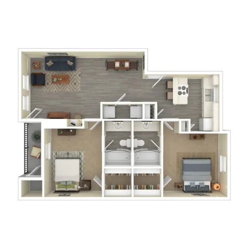 Windhaven Park Apartments Plano FloorPlan 3