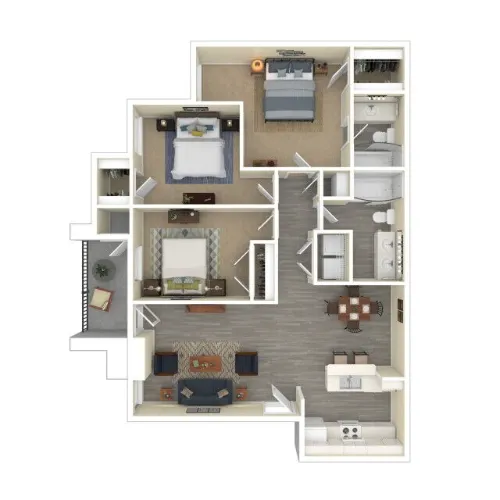 Windhaven Park Apartments Plano FloorPlan 4