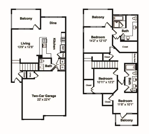 Windsor Castle Hills Apartments Carrollton Floorplan 14