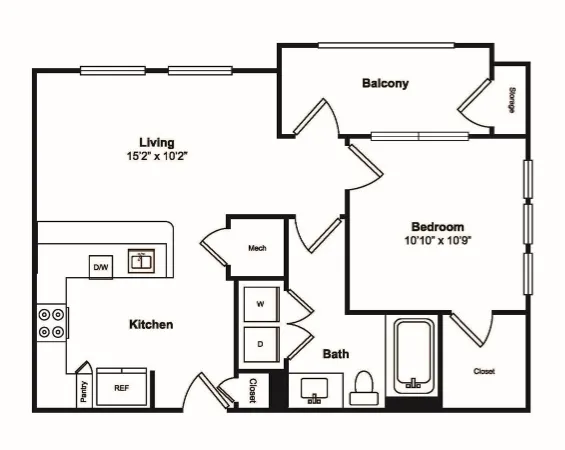 Windsor Castle Hills Apartments Carrollton Floorplan 2