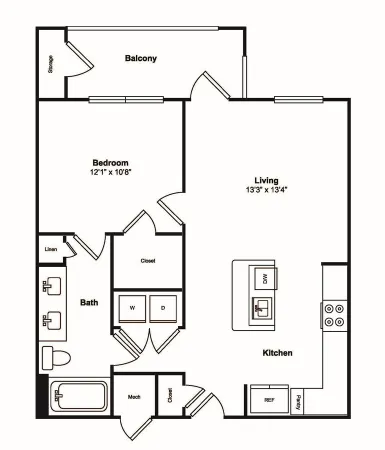 Windsor Castle Hills Apartments Carrollton Floorplan 4