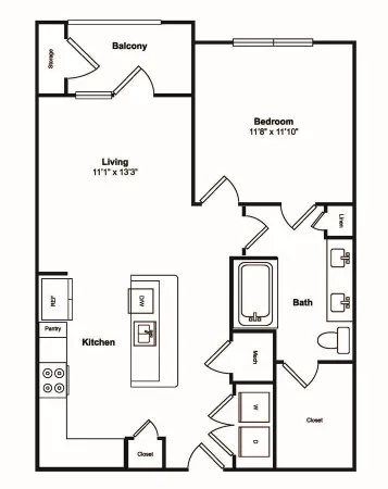 Windsor Castle Hills Apartments Carrollton Floorplan 6