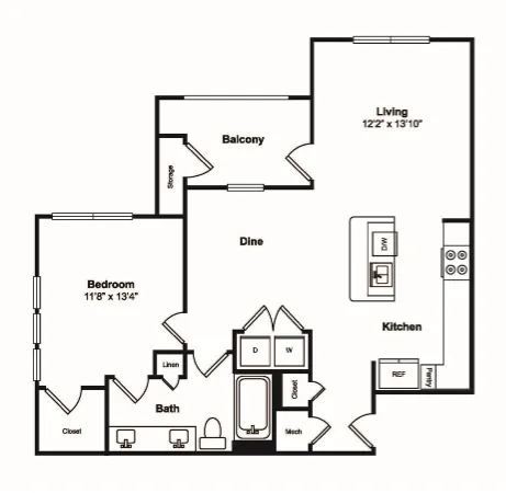 Windsor Castle Hills Apartments Carrollton Floorplan 7