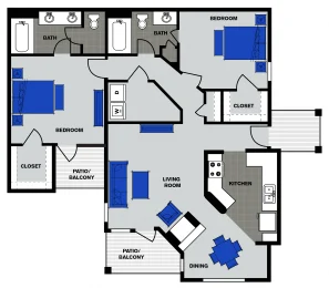 1701 at Eldorado McKinney Floorplan 4