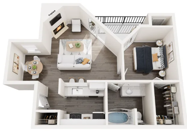 18Eleven Frankford Carrollton Apartment Floor Plan 1
