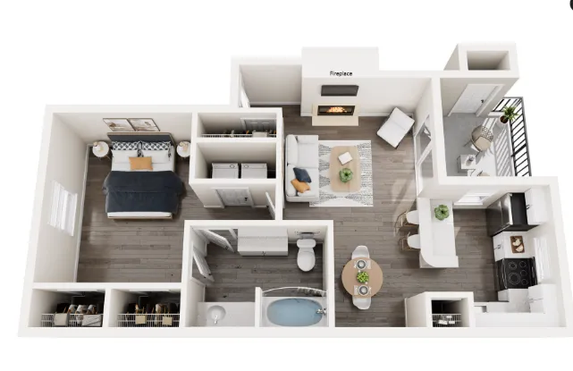 18Eleven Frankford Carrollton Apartment Floor Plan 2