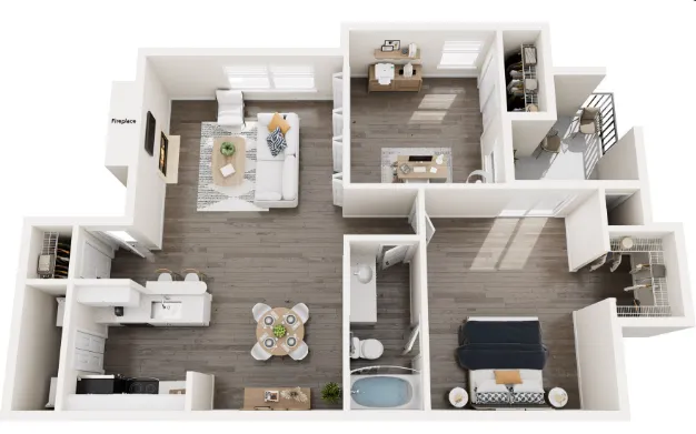 18Eleven Frankford Carrollton Apartment Floor Plan 3