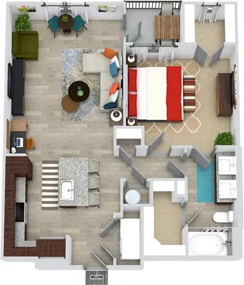3Sixty Flats Grand Prairie floor plan 11