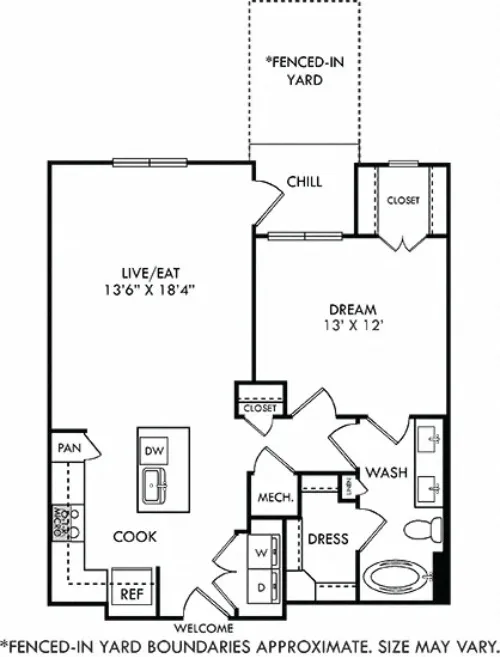 3Sixty Flats Grand Prairie floor plan 12