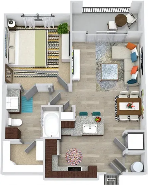 3Sixty Flats Grand Prairie floor plan 2