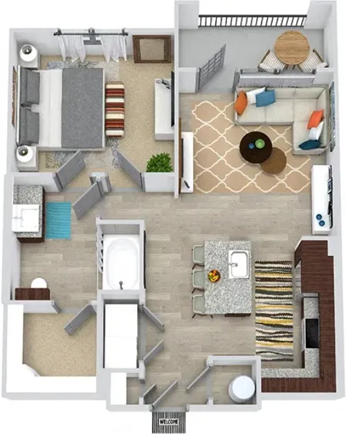 3Sixty Flats Grand Prairie floor plan 4