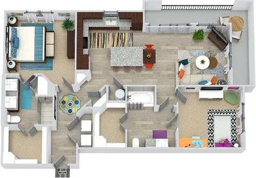3Sixty Flats Grand Prairie floor plan 5