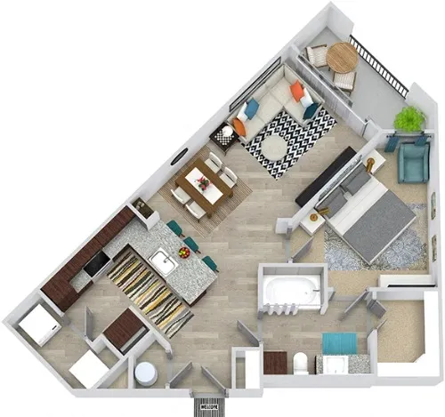 3Sixty Flats Grand Prairie floor plan 6