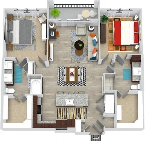 3Sixty Flats Grand Prairie floor plan 7