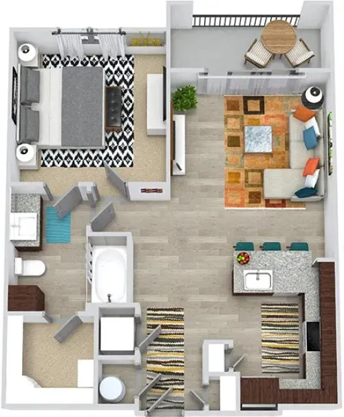 3Sixty Flats Grand Prairie floor plan 7