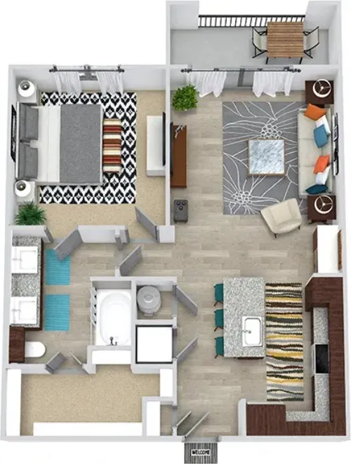 3Sixty Flats Grand Prairie floor plan 8