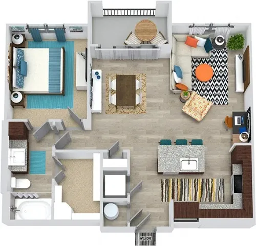 3Sixty Flats Grand Prairie floor plan 9