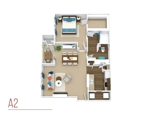 Abbey at Vista Ridge Lewisville FloorPlan 1