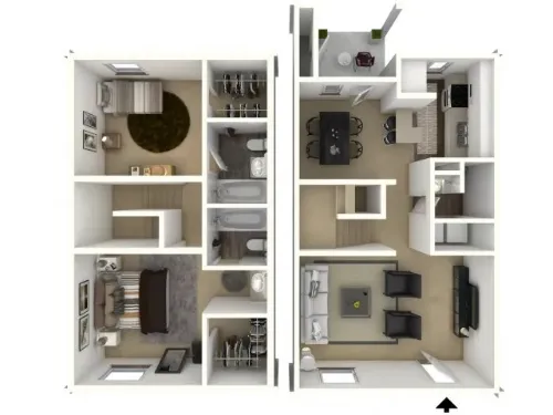 Amber Dawn Apartments Dallas FloorPlan 3