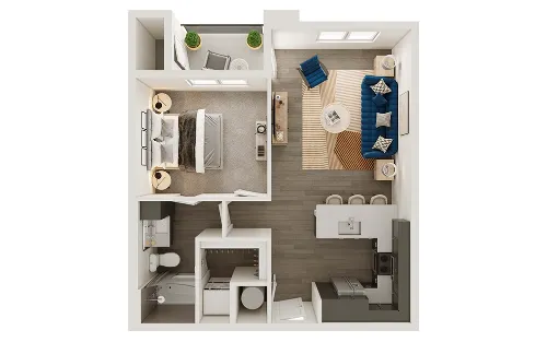 Ascent at Mountain Creek Dallas Floorplan 1