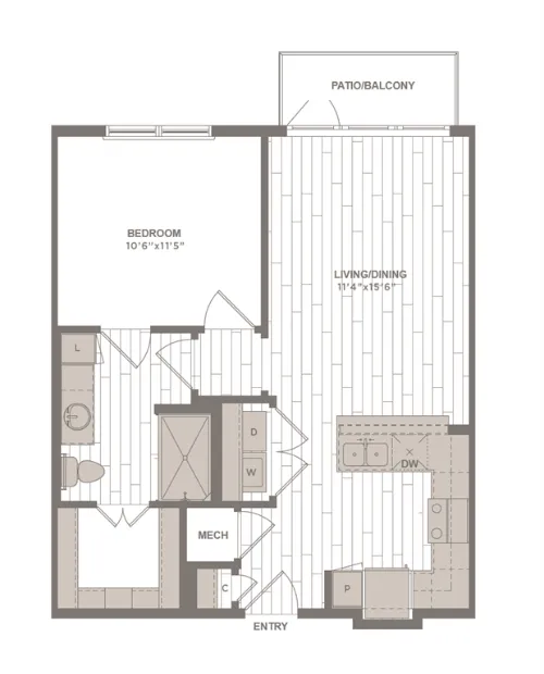Avalon Castle Hills Lewisville FloorPlan 1