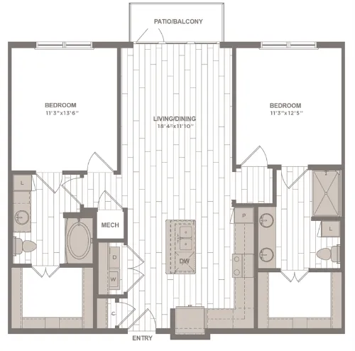 Avalon Castle Hills Lewisville FloorPlan 12