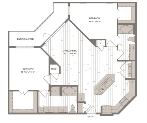 Avalon Castle Hills Lewisville FloorPlan 14