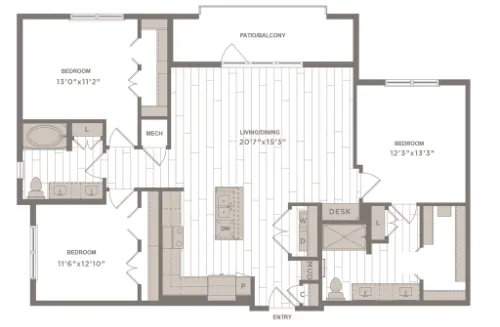 Avalon Castle Hills Lewisville FloorPlan 18