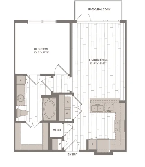Avalon Castle Hills Lewisville FloorPlan 2
