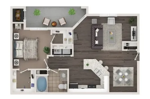 Avery Apartments Lewisville FloorPlan 1