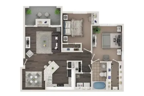 Avery Apartments Lewisville FloorPlan 3