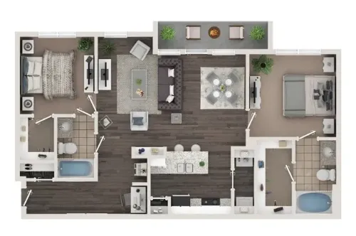 Avery Apartments Lewisville FloorPlan 4