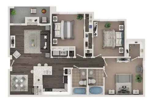 Avery Apartments Lewisville FloorPlan 6