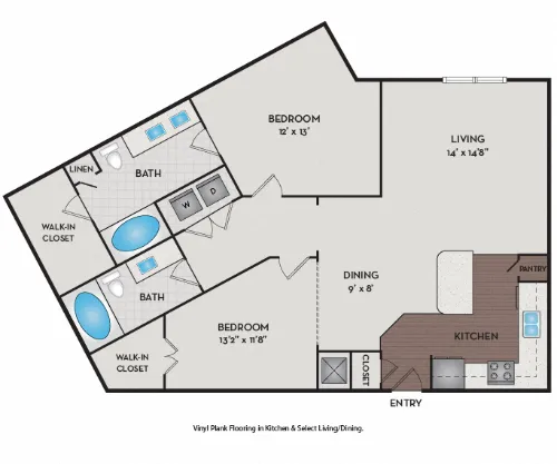 Brick Row Apartments Richardson FloorPlan 10