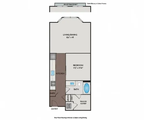 Brick Row Apartments Richardson FloorPlan 2